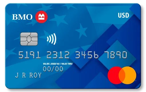 BMO US Dollar Mastercard credit card