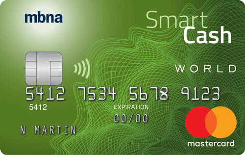MBNA Smart Cash World credit card