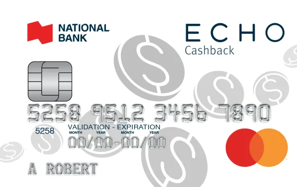 National Bank ECHO Cashback Mastercard credit card